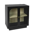 thumbnail image 6 of Tcbosik Black Buffet Cabinet with Storage, Coffee Bar Cabinet Kitchen Sideboard, Modern Cabinet with 2 Acrylic Doors, 31.1"L x 13.78"W x 31.5"H, 6 of 7