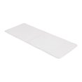 thumbnail image 1 of Pure White Microfiber Polyester Double Sink Bath Mat Runner - 48"L x 20"W, 1 of 6