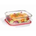 thumbnail image 2 of LocknLock - Set of 2 Airtight and Leakproof Glass Containers, 1L Capacity, Red, 2 of 6
