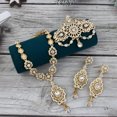thumbnail image 2 of New Gold Color Algeria Bride Wedding Jewelry Set For Women Morocco Earring Necklace Brooch Arabic Traditional Jewelry, 2 of 3