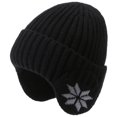 thumbnail image 1 of Gorro de lana de punto cálido para hombres y mujeres, protección para los oídos al aire libre, gorro de terciopelo, sombreros de Jersey, Invierno, 1 of 5