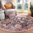 thumbnail image 3 of SAFAVIEH Monaco Pearl Bordered Area Rug, Grey/Multi, 6'7" x 6'7" Round, 3 of 9