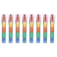 thumbnail image 1 of Uxcell Stacking Crayons, 8 Pack 5 Colors Stackable Round Drawing Crayons, 1 of 6