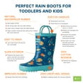 thumbnail image 2 of Oakiwear Kids Rain Boots For Boys Girls Toddlers Children, Outer Space, 2 of 3