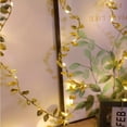 thumbnail image 6 of 1pc 78.74inch 20led Simulation Golden Leaf Decoration String Lights, Birthday Party Ramadan Christmas Festival Decoration String Lights (Battery Not Included), 6 of 10