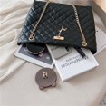 thumbnail image 1 of Bolso de cuero de moda Likrtyny Para mujer bolso grande con asa superior negro, 1 of 4