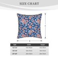 thumbnail image 2 of KLL Rose Flowers Decorative Throw Pillow Covers Velvet Soft for Couch Sofa Bedroom Living Room Outdoor (No pillow core)- 20"x20", 2 of 5