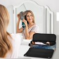 thumbnail image 3 of Hair Tools Storage with Heat Resistant Mat- Batik Fabric Printed Curling Iron Travel Bag/Flat Iron Case for Women, 3 of 8