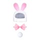 thumbnail image 1 of Conjunto de 3 disfraces de conejo para perro y mascota, con orejas de conejo, accesorios divertidos y decorativos para gato. sombrero bola pajarita, 1 of 9