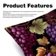 thumbnail image 2 of Grape Velvet Throw Covers Pillows with Unique Patterns - Set of 2 Decorative Pillow Inserts in 16x16, 18x18, 20x20 Inches for Home Decor and More, 2 of 6