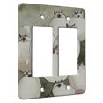 thumbnail image 1 of KuzmarK™ 2 Gang Rocker Wall Plate - Nine Chunky Siamese Kitties Abstract Cat Art by Denise Every, 1 of 1