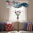 thumbnail image 4 of Independence Day Tie Up Valances Curtain, Adjustable Kitchen God Bless American Mountains Forest Valances for Windows Decor, Rod Pocket Short Curtains Set for Bedroom/Bathroom, 42"x12", 4 of 9