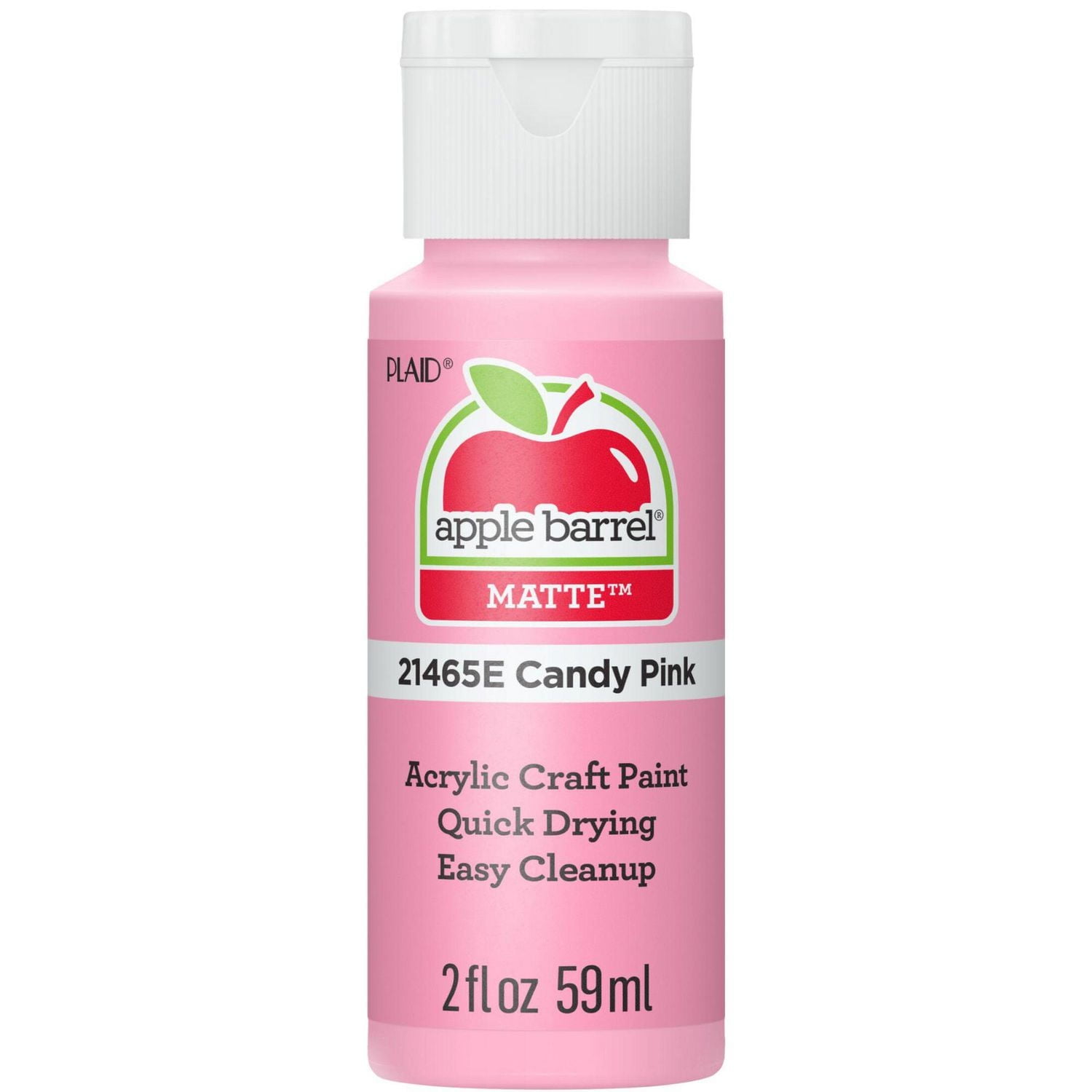 Apple Barrel Colors, 2 oz., Candy Pink, 2 oz Matte Acrylic Paint