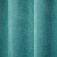thumbnail image 5 of TOWN & COUNTRY EVERYDAY Lustre Solid Heavyweight Textured Sateen Indoor Curtains, Room Darkening Opacity, Grommet Top, Energy Efficient, 2-Pack Set, 52"x84", Teal, 5 of 10