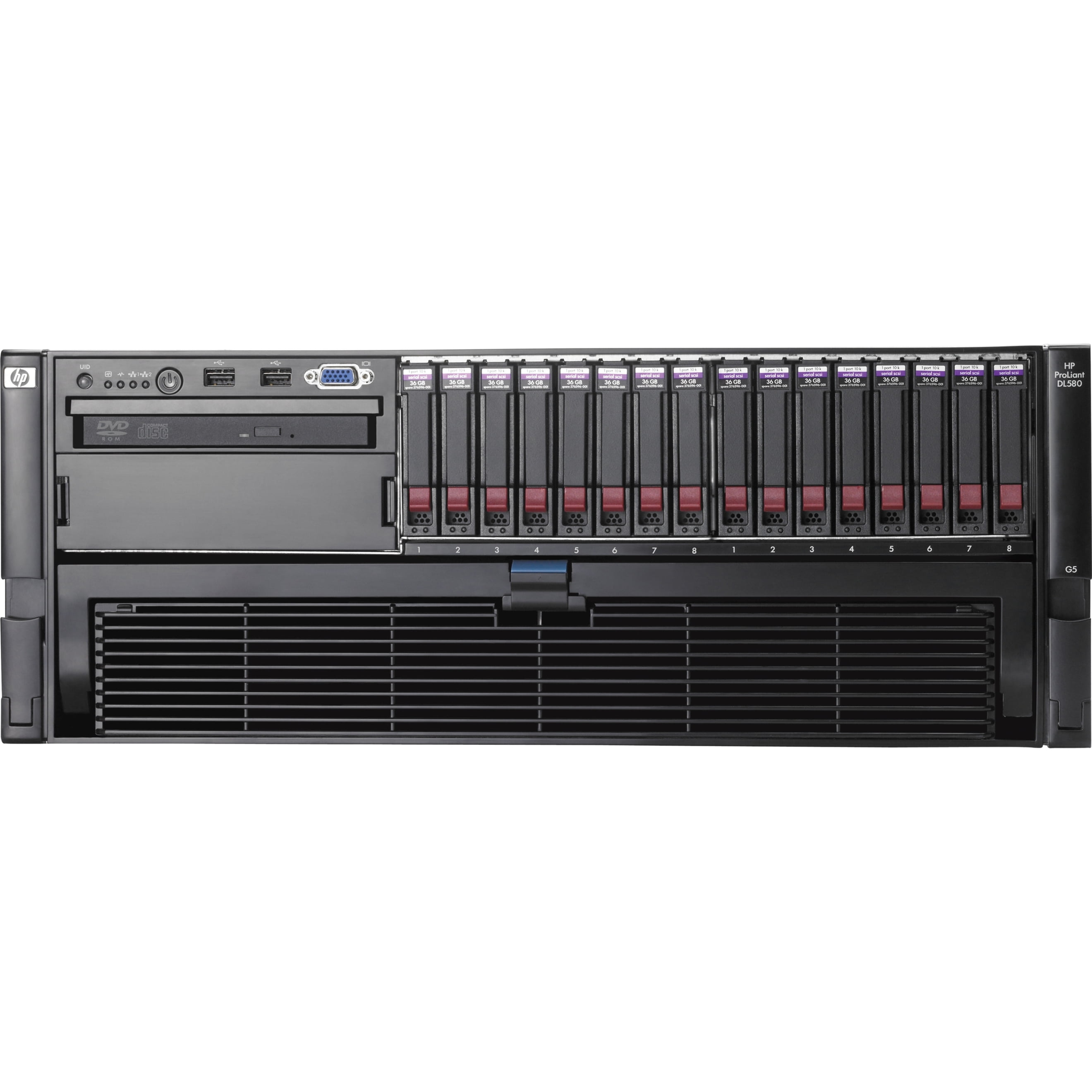 Server HP ProLiant ml310 g5p Core 2 QUAD q9400 2,66ghz 4x146gb SAS 8gb di RAM DVDRW 