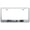 Brushed Chrome, variant on Ford Focus RS Laser Etched Logo Stainless Steel License Plate Frame (Brushed Chrome)