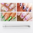 thumbnail image 2 of unbranded 6Ud De Pinceles Para Nail Art Con Duraderas Y Mango Plateado Para Líneas Y Formas, 2 of 8