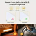thumbnail image 5 of LED Motion Sensor Cabinet Light, Under Counter Closet Lighting, Wireless Magnetic USB Rechargeable Kitchen Night Lights, Battery Powered Operated Light For Wardrobe Closets Cabinet Cupboard Stairs, 5 of 10