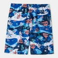 thumbnail image 1 of Augper Swim Trunks Fashion Men's Elastic Waistb and Beam Beach Line Belt Casual Sports Shorts, 1 of 4