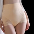 thumbnail image 1 of Puntoco Ropa interior para mujer, calzoncillos de cintura alta, elásticos, de color liso, para realzar el abdomen y los glúteos, 1 of 5