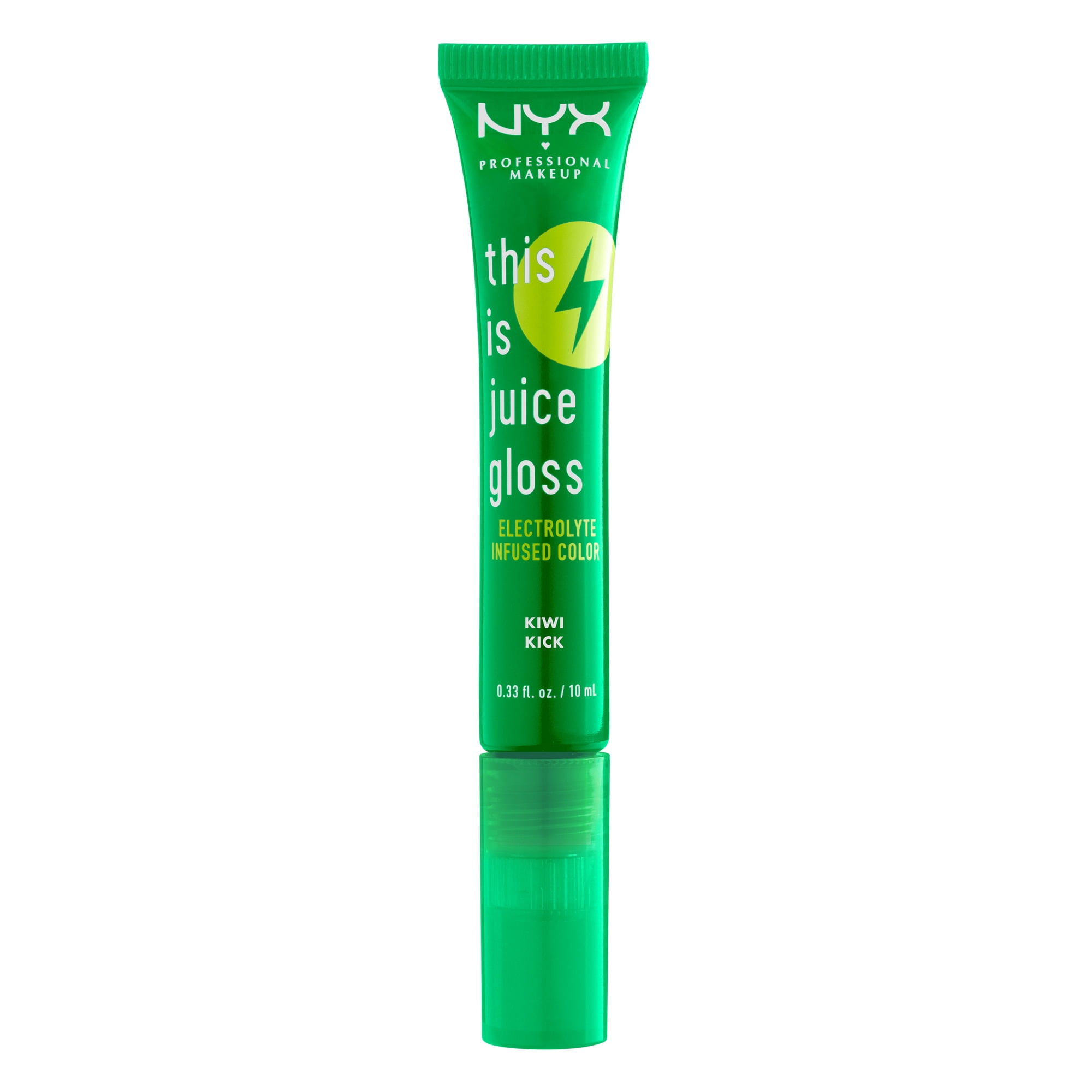NYX Professional Makeup This Is Juice Gloss, Hydrating Lip Gloss, Kiwi Kick, 0.33 fl oz