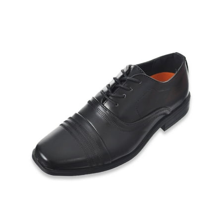 

Jodano Collection Boys Triple Stitch Dress Shoes (Sizes 13 - 4) - black 4 youth