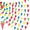Colorful, variant on 820 ft 500 Pcs Pennant Banner Flag String Hanging Triangle Bunting Flag for Carnival Party Outdoor Events Birthday Classroom Decoration(Blue)