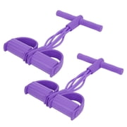 Elastic Pull Rope Pedal Resistance Band Tpe And Plastic 4 Tube Elastic Pull Rope Sit Uping Pedal Resistance Band Stretching Fitness Equipment