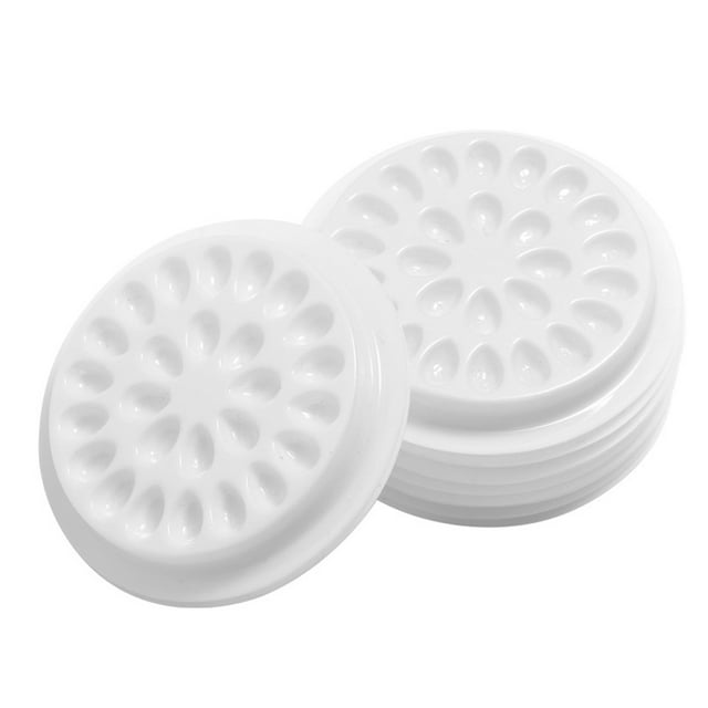 Soporte para pestañas de 100 Uds., cantidad abundante, paleta de pestañas ligeras de PVC, duradero, para principiantes, regalo para el hogar, Ayudas para vestirse con gancho de botón Blanco Minnieouse CE015313-07