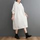 thumbnail image 2 of Vestido sólido suelto para mujer Sudaderas con capucha con cordón cálido Jersey informal con ca MABOTO  Vestido, 2 of 7