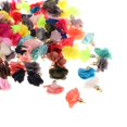 thumbnail image 3 of Colgantes de flores de tela colorida Yinane 100 piezas para pendientes llavero suéter collares, 3 of 7