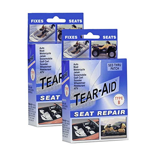 TEARAID Vinyl Seat Repair Kit, Blue Box Type B (2 Pack)