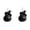 Black, variant on Xingjin Cute Halloween Decor, Sleeping Animal Pumpkin Ornament With Witch Hat, Hanging Decoration For Tree Shelf And Window Display