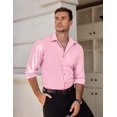 thumbnail image 2 of COOFANDY Mens Dress Shirts Wrinkle Free Long Sleeve Button Down Shirt formal Business Shirts, 2 of 6