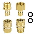 thumbnail image 1 of 4 Pcs Adaptateur de Laveuse à Pression M22-14mm à 1/4 Po Ensemble de Raccords Adaptateur Connexion Rapide, 1 of 9