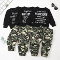 thumbnail image 5 of NOLDARES Toddler Baby Boy Fall Winter Clothes 2 Piece Cute PrintLong Sleeve Sweatshirt Elastic Pants Newborn Infant Boy Outfits Clothing(Dark Green,4-5 Y), 5 of 5