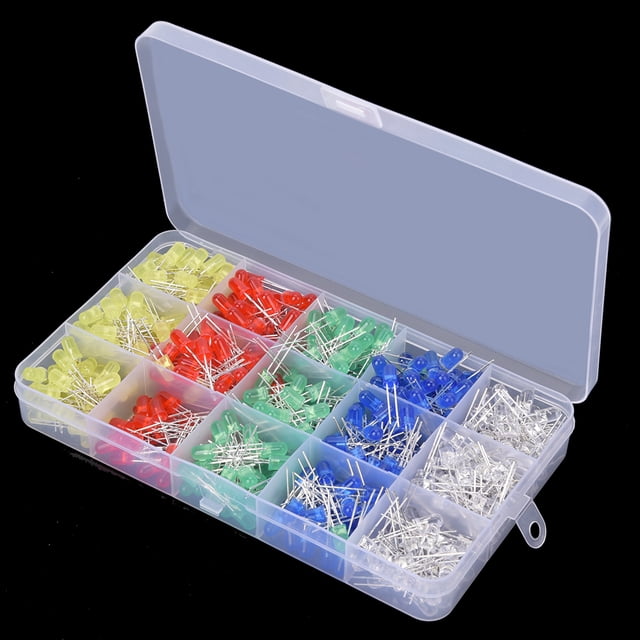 Diode LED, 500 Pcs Kit de Diode Lumineuse 5mm Diode Électroluminescente Valeur Imbattable