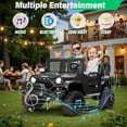 thumbnail image 5 of 24V Ride on Toys for Big Kids, 2 Seater Ride on Cars w/Remote Control, 21" Spacious Seat, 2WD/4WD Switchable, Spring Suspension, Story, Bluetooth, LED, Electric Vehicle for Boy Girl(Black), 5 of 18