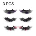 thumbnail image 2 of Pestañas Glamnetic, Pestañas con Color, Pestañas de Visón, Pestañas para Extensiones de Pestañas de Maquillaje - 3 Pares, 2 of 5