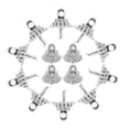 thumbnail image 3 of 100 tapones de plástico para adornos navideños, de repuesto, para colgar adornos navideños, bolas de discoteca, decoración para manualidades y manualidades., 3 of 6