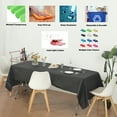 thumbnail image 2 of (1 Pc) Black Premium Rectangle Heavy-Duty Plastic Table Covers ( Reusable), 2 of 6