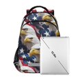thumbnail image 7 of FORMRS Kids School Backpack Elementary Student Unisex Travel Bookbag with Reflective Stripes, American Eagle Pattern, 7 of 7