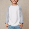 thumbnail image 5 of ZTKWD Boys Long Sleeve Raglan T Shirts Kids Crewneck Color Block Casual Tops Tees 2-12 Years School Spring, 5 of 9