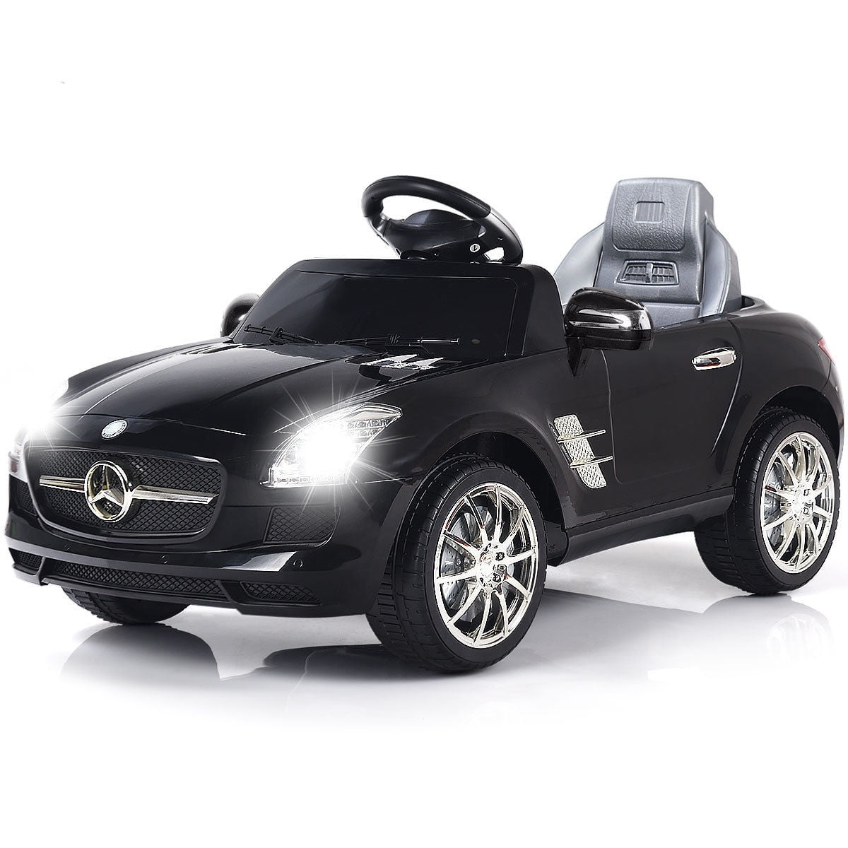 Costway BLACK MERCEDES BENZ SLS R C MP3 KIDS RIDE ON CAR ELECTRIC BATTERY TOY Walmart