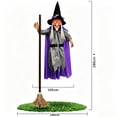 thumbnail image 3 of ShengapQ Halloween Decorations Luminous Witch Hanging Prop Terrifying Outdoor Décor Scary Voice Activation Ghost Toy, 71in, 3 of 7