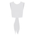 thumbnail image 3 of Tittly Vest for Women Tank Tops Women's Solid Color Fashion Slim Solid Color Straps Backless T Shirt Top Going Out Tops Crop Tops White XS, 3 of 6