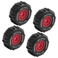 thumbnail image 4 of MERIGLARE 4 Pcs Pneus RC Échelle 1/16 Élégants pour Course Courte Rouge, 4 of 9