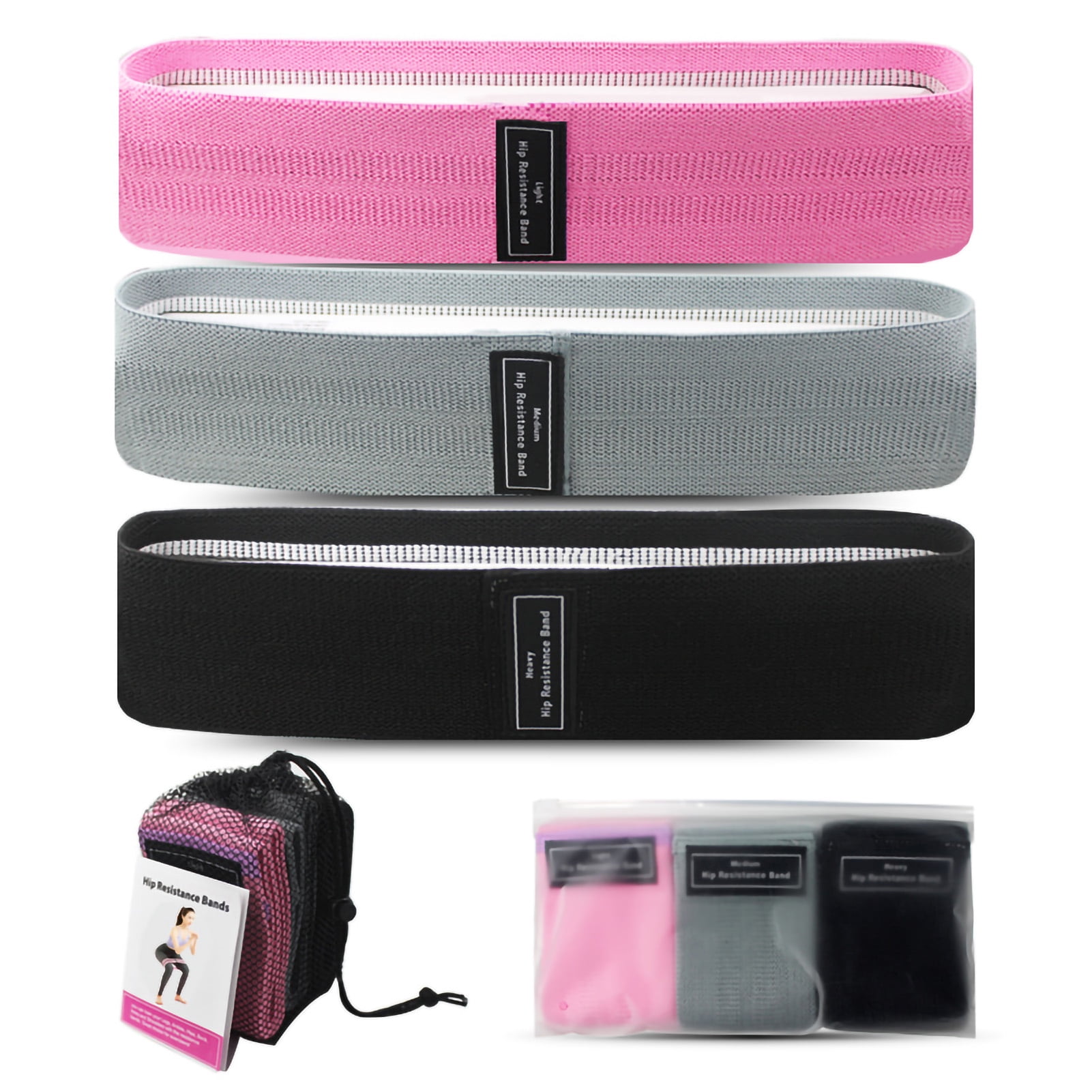 Cloth Workout Bands,3pcs Yoga Resistance Band Resistance Band Yoga Resistance Band Impressive Results