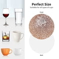 thumbnail image 6 of Vsdgher Leopard Brown Leather Coasters for Drinks, Durable Drink Coasters 4 Set for Tabletop Protection, Luxurious Home Décor and Housewarming Gift-Round Shape, 6 of 6