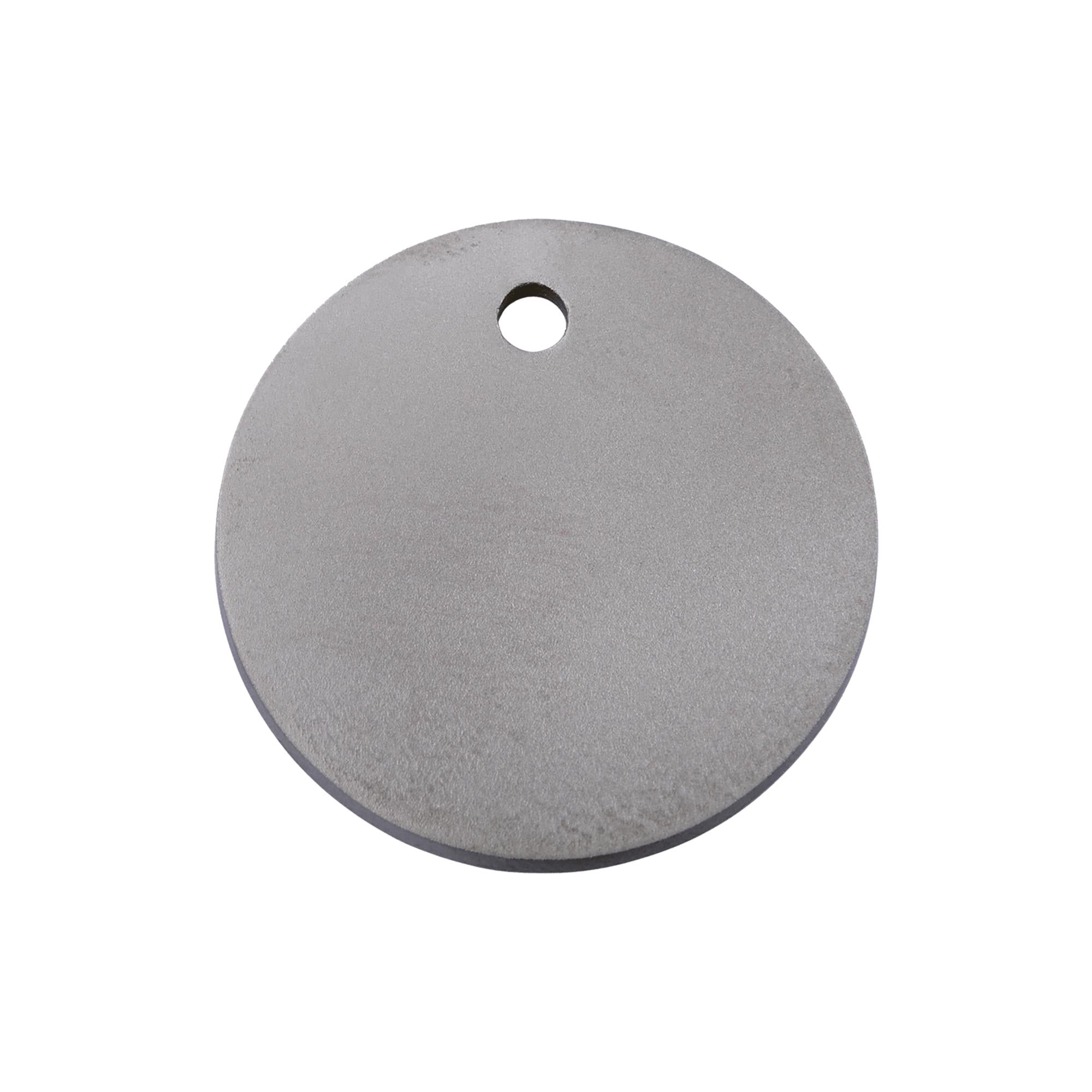 Red Dingo Titanium Circle Personalized Engraved Pet ID Tag, Medium